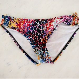 kenneth cole reaction patterned bikini bottom, med